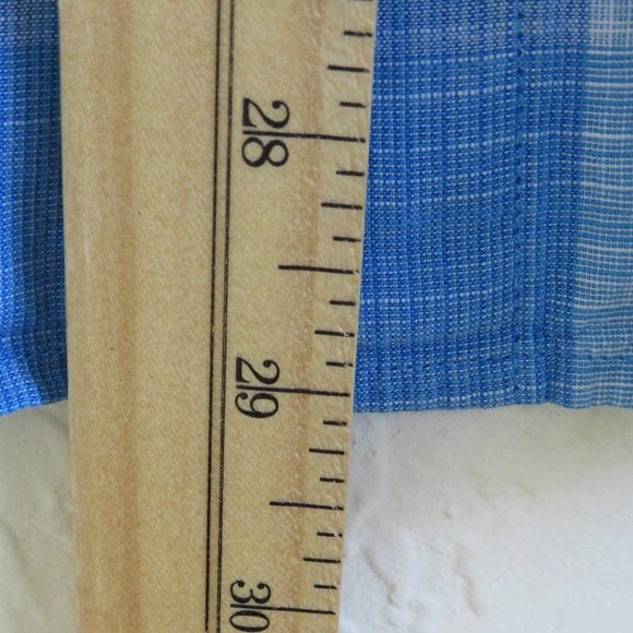 Good Man* Men's Short Sleeve Button Down Curved Hem Plaid Shirt~ Size Large - Picture 10 of 13